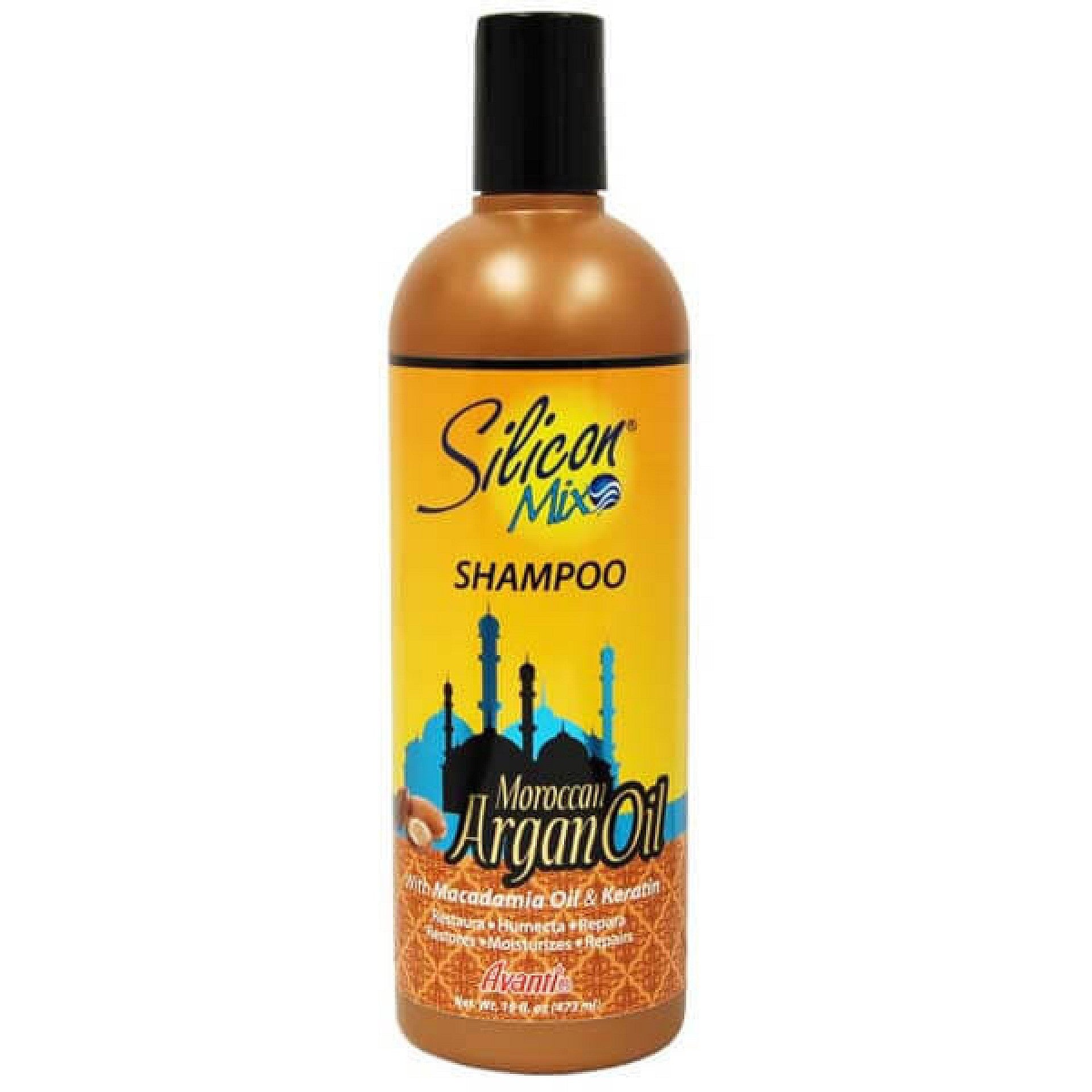 Krzemowa mieszanka marokański szampon oleju arganowego 16 fl.Oz