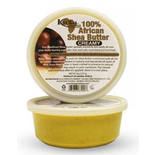 Kuza 100% afrykańskie masło shea kremowe żółte 8 uncji