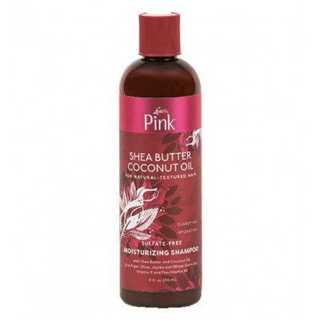 Różowy masło shea kokosowy szampon bez siarczanu siarczanu.