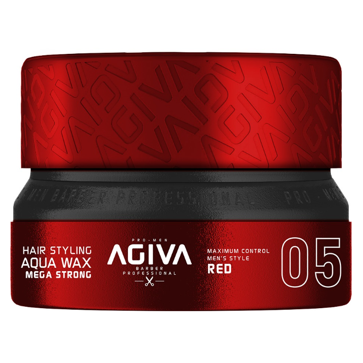 Agela Styling Hair Wax Aqua Mega Strong 155 ml - Red #5