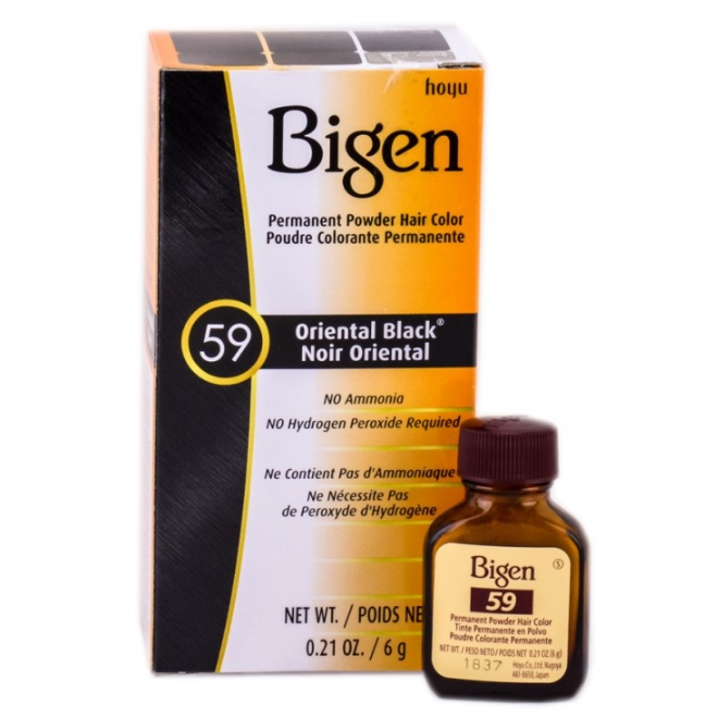 Bigen Powder Hair Color (duże opakowanie) #59 Oriental Black