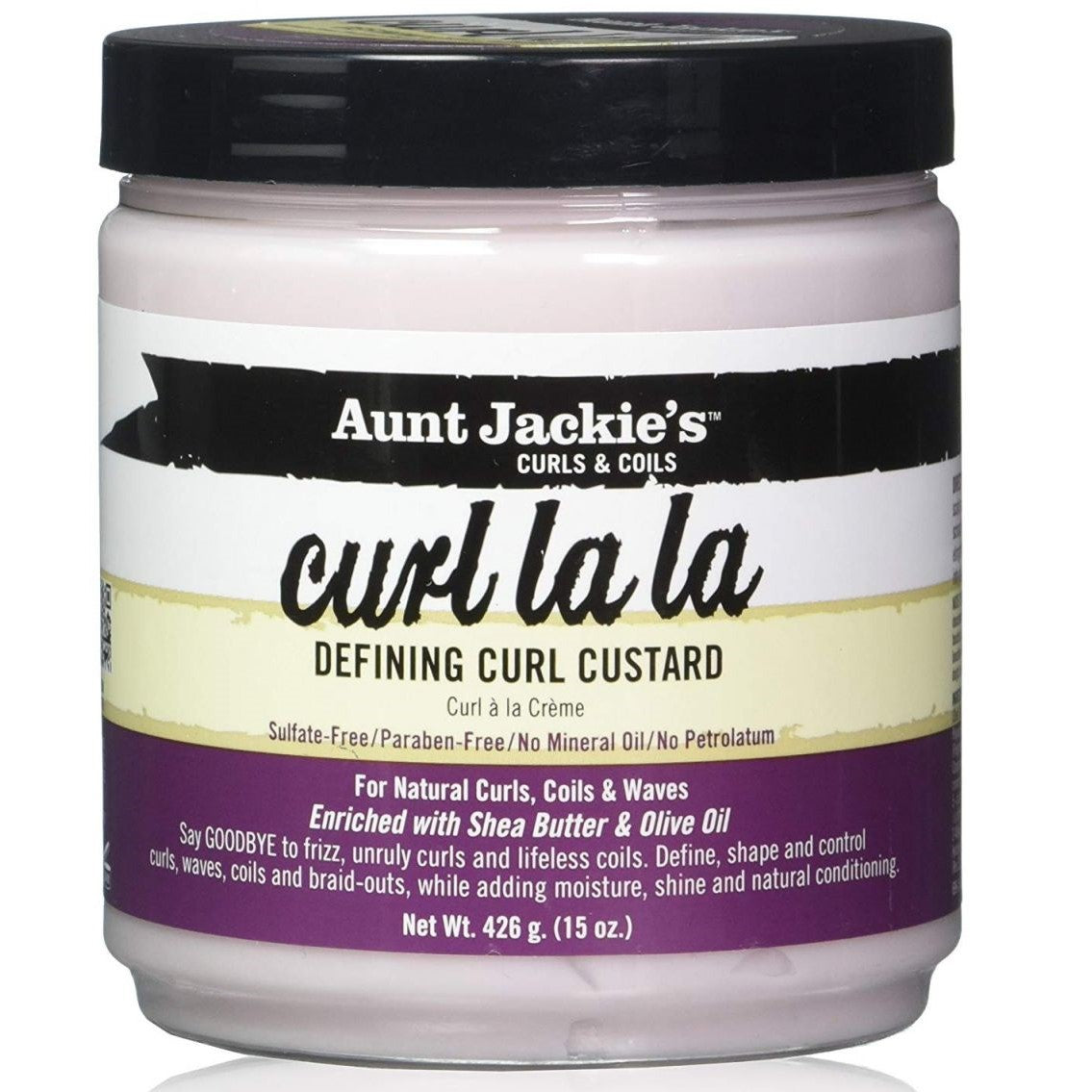 Curls & cewki ciocia Jackie Curl la la La Definiowanie Curl Custard 425gr - Twórz Magic Curls!