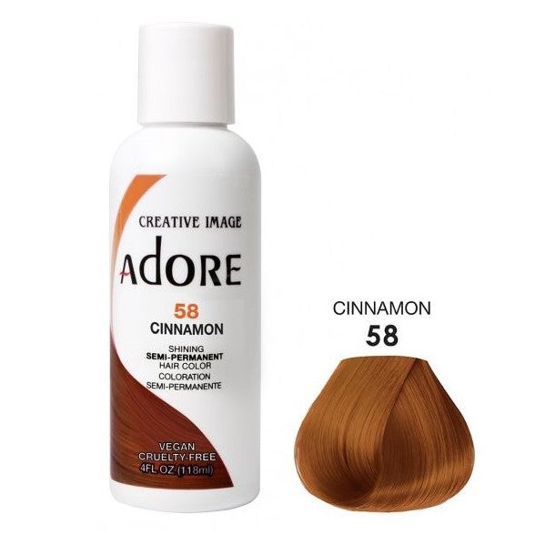 Adore półprzepustny kolor włosów 58 Cynamon 118 ml