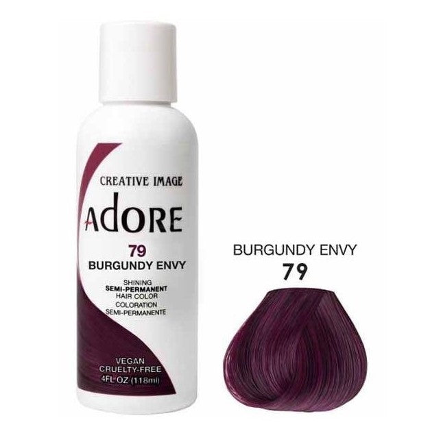 Adore półprzezroczysty kolor włosów 79 Burgundii zazdrości 118 ml